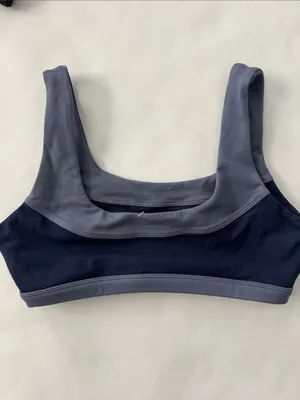 SET ACTIVE Formcloud Colorblock Contrast Blue Sports Bra Medium thumbnail 4
