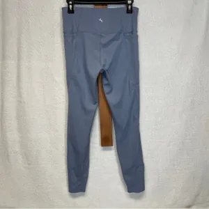 Joy Lab Light Blue High Rise‎ Perforated Cropped Leggings Size M thumbnail 4