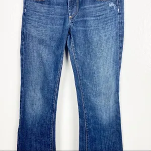 PAIGE Hollywood Hills Distressed Mid Rise Jeans 25 Neutral Casual Concert thumbnail 13