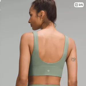 lululemon athletica Deep V Bra in Soft Green thumbnail 2