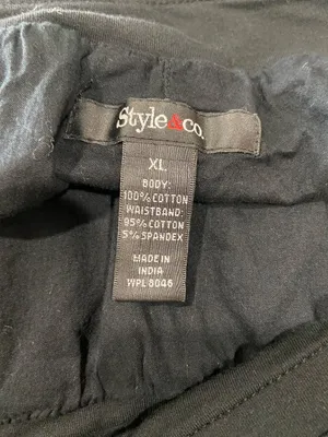 Style & Co. Gauzy Cotton Maxi Skirt Black Size XL Beach Boho Coastal Vacation thumbnail 3