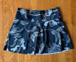 Athleta Pacifica Match Point Skort Navy White Floral Tennis Golf Skirt XS thumbnail 1