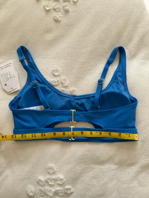 Time & Tru NWT Cage Back Bikini Top - Royal Blue - S thumbnail 8
