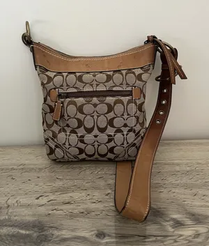Coach Vintage Y2K F061-10402 Signature Jacquard Monogram Crossbody Bag thumbnail 1