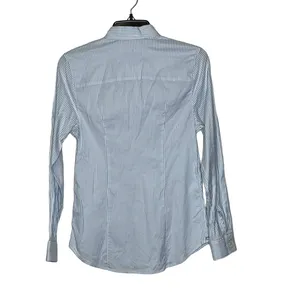 Southern Tide Shirt Size 4‎ Blue White Striped Cotton Stretch Blend Womens LS thumbnail 8