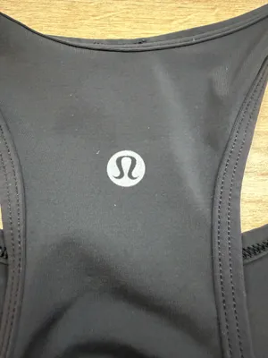 Lululemon black cropped tank top thumbnail 3