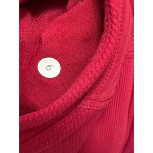 Lululemon In Flux Jacket Reversible Full Zipper Hooded in Cranberry Red Size 6 thumbnail 10