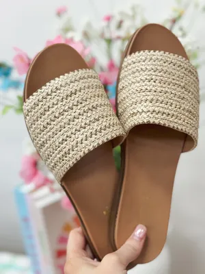 Raffia Strap Woven Sandal thumbnail 2