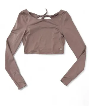 Free People Very Prairie Layer Crop Top in Moonlight Mauve thumbnail 3