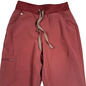 FIGS HW Zamora Jogger Women Small Red‎ Scrub Pants High Waist W22SW2012 thumbnail 1