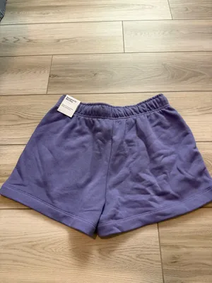 Nike Women’s Club Dusty Amethyst & White Fleece Shorts thumbnail 4