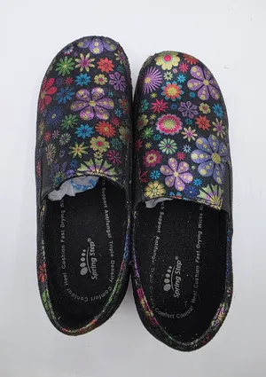 Spring Step Womens Flower Slip On Shoe Clog Mule Size 9.5 Healthcare Nurse Work thumbnail 11