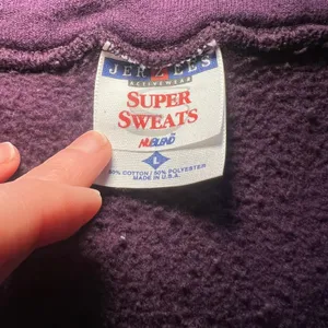 VTG Jerzees Polo Towers‎ Las Vegas Nevada 1/4 Zip Sweater Womens L 90s USA Made thumbnail 4