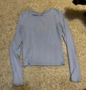 Hollister Light Blue Tight Long Sleeve Size Small thumbnail 1