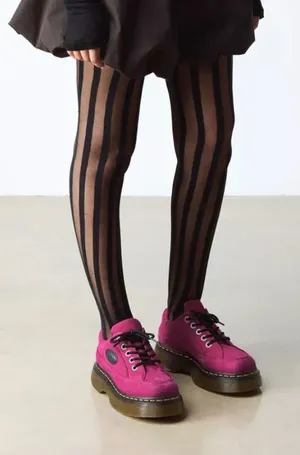 DR MARTENS Buzz 5I fuchsia leather platform lace up oxford’s shoes women’s 7 new thumbnail 1