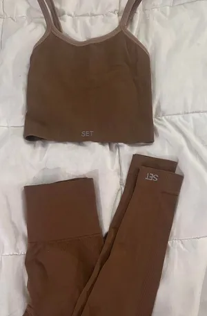 Set Active brown workout set thumbnail 1