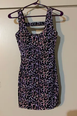 GB Multi Color Leopard Print Mini Dress Size XS By thumbnail 1