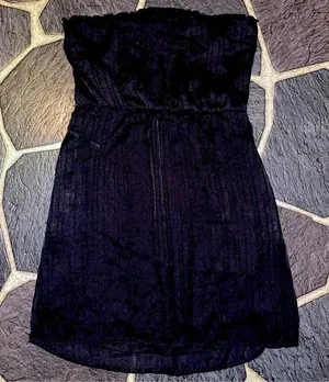 Volcom Stone Strapless Little Black Mini Dress Size Small thumbnail 1