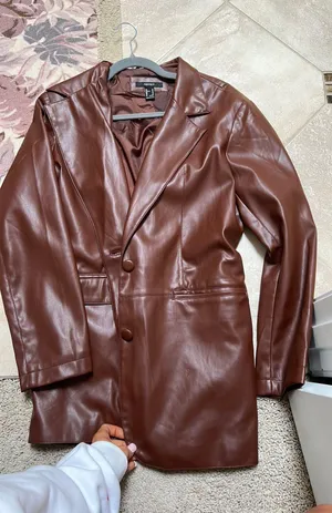 Leather Jacket Brown Size M thumbnail 2