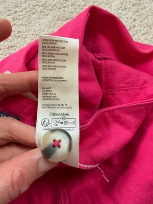 NWT Anthropologie Maeve Colette Pink Wide Leg Crop Pants Size 28 thumbnail 5