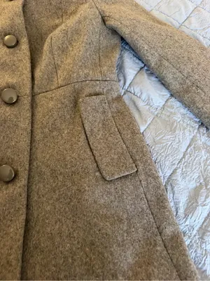 J. Crew Gray Wool Lined Dress Coat Womens Size 4 thumbnail 3