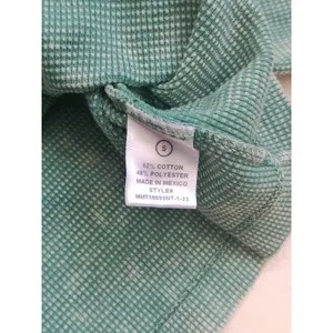 Altar'd State Sage Green Waffle Knit Ruffle Sleeve Crop Top Size Small EUC thumbnail 7