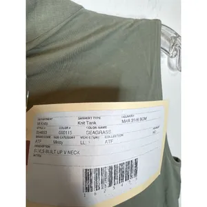 Brand New Ann Taylor Sample Women's Size Small Seamoss Green V Neck Tank Top thumbnail 6