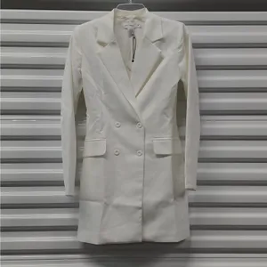 Spring + Mercer Womens Blazer Dress XS White Bridal Chic Cocktail Party Wedding thumbnail 3
