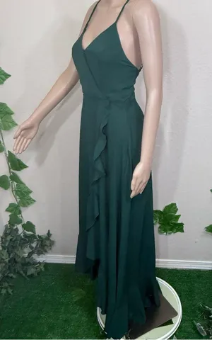 Elegant Green Sleeveless Dress NWOT thumbnail 9