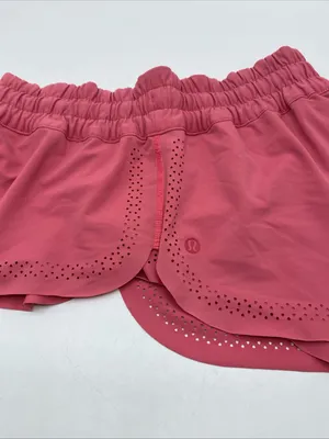 Lululemon Hit It Running Short Polar Pink W7AE1S Athleisure Perforated 4 Light thumbnail 3