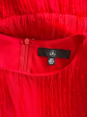 Swing Red Layered Mini Dress Size 8 thumbnail 4