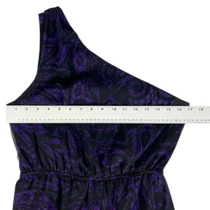 Express‎ Purple Black One Shoulder Chiffon Sheath Cocktail Dress Size Small thumbnail 4