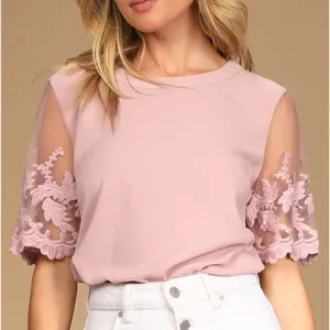 Lulus Lisa Marie Mauve Pink Embroidered Top thumbnail 1