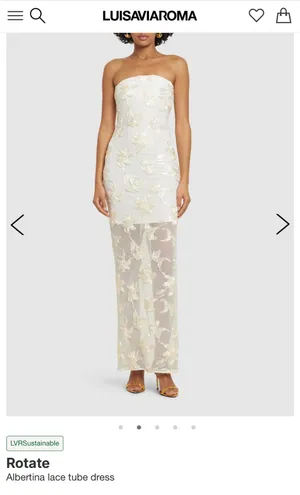 Luisaviaroma Lace Tube Dress thumbnail 4