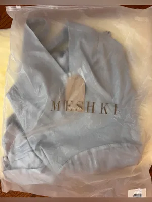 Meshki Maura Taffeta And Satin Maxi Dress - Cornflower Blue, M thumbnail 7
