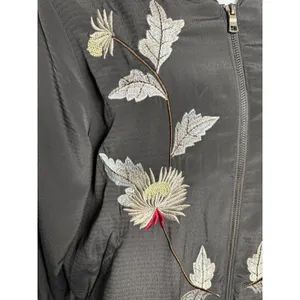 Laju Los Angeles Embroidered Floral Bomber‎ Jacket S Indie Streetwear Festival thumbnail 6