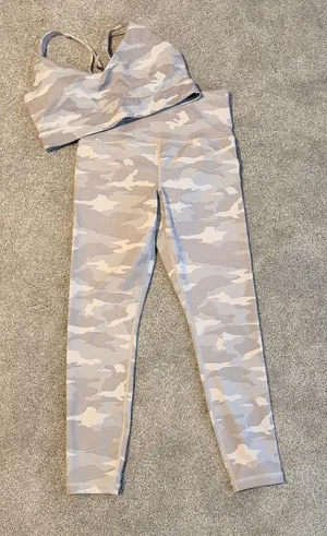Athleta Camo Workout Set thumbnail 1