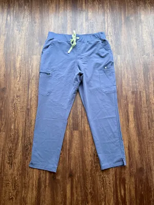 FIGS Women’s Space Navy Blue High Waisted Yola Skinny Scrub Pants - Size XXL thumbnail 1