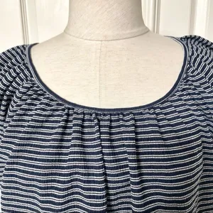 Madewell Texture and Thread striped peasant top thumbnail 8