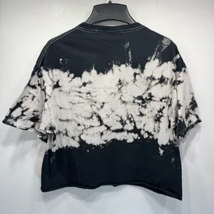 KISS Tie Dye Cropped Cut Off Tokyo Tour ‘78 Licensed Replica Crewneck Band Tee thumbnail 6