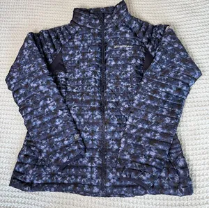 Eddie Bauer First Ascent Stormdown 800 Jacket Womens Medium Blue Goose Down Coat thumbnail 1