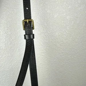 Fossil Emma Satchel Crossbody Leather Purse Handbag Two Tone Black Charcoal Gray thumbnail 8