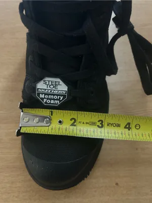 Skechers Black Women's Steel Toe Lace-Up Memory Foam Work Boots thumbnail 9