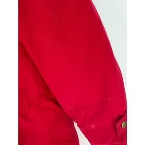 VTG L.L. Bean Penobscot Parka Medium Petite Red Goose‎ Down Hooded Jacket Coat thumbnail 10