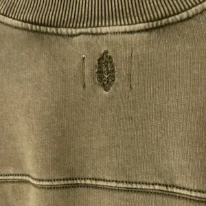 Free People Movement Olive Green V-Neck Cropped Sweatshirt Pullover Size XS thumbnail 5