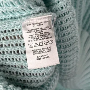 Ann Taylor LOFT Light Blue V-Neck Pullover Sweater S‎ thumbnail 4
