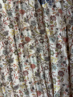 Free people Floral dress with tie neck and bell sleeves! thumbnail 5