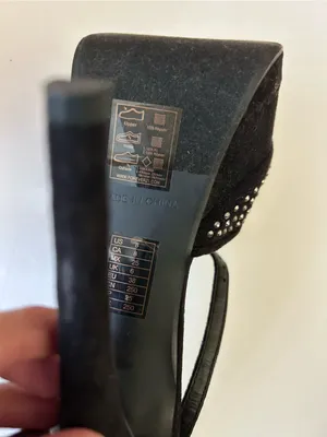 Forever 21 Black Studded Peep-Toe Ankle Tie Heels thumbnail 8