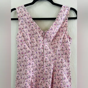 Vintage Studio Floral Pink Dress sz S thumbnail 6