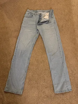 Wrangler Light Wash Jeans Straight thumbnail 3